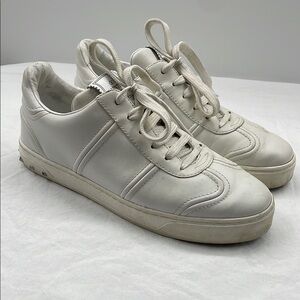 Valentino Garavani EU 38.5 White Leather Sneakers.